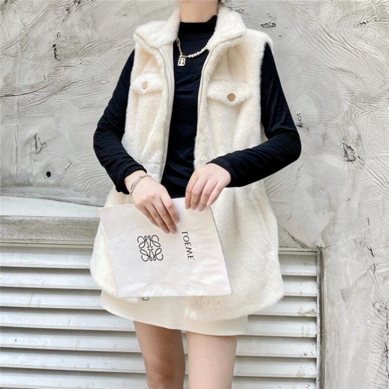 百搭颗粒绒马甲,女装马甲,QIANCHEN 谦晨