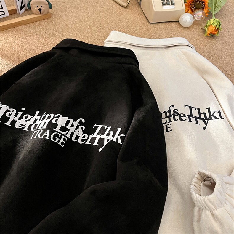 金属LOGO美式夹克衫潮男外套麂皮棒球服休闲冲锋衣6010-P60-控108,男装夹克,星座207