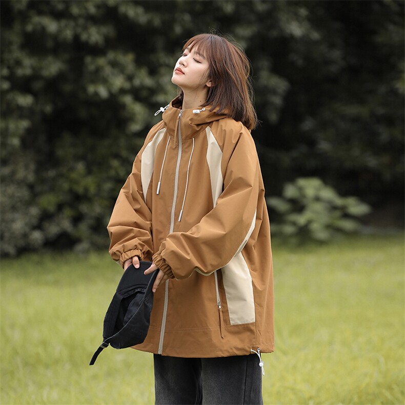 秋季新款二开宽松夹克男撞色冲锋衣外套DSA157B-JK7837-特P70,男装夹克,电商A157B
