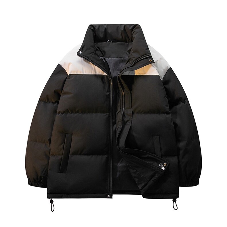 现货抖音得物品质拼接撞色三防加厚棉衣外套冬季立领棉服MY88888,男装棉衣,电商A486