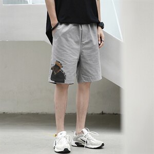 A003-HK7015-P40 夏装男士时尚印花个性潮流休闲短裤 港风图片