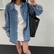 韩版牛仔衬衣，其它，mo cha dan