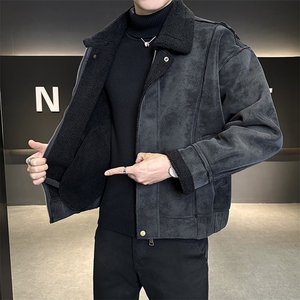 M-2XL 822-P195 288 皮毛一体加厚保暖皮衣男 宽松版型图片