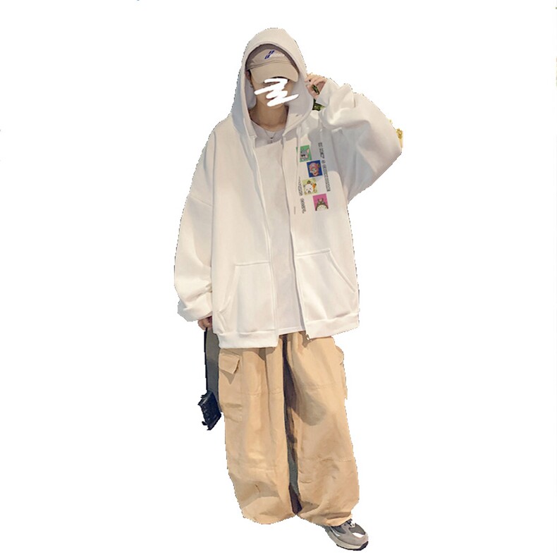 ！秋冬季开衫男士连帽卫衣男港风ins韩版潮流上衣男KS268-P45,男装卫衣,电商B371