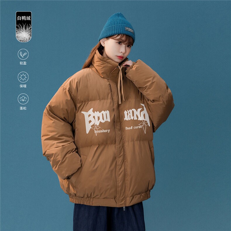 中性风新款冬季时尚立领情侣加厚情侣羽绒服外套YR224P195控258,男装羽绒服,电商A247