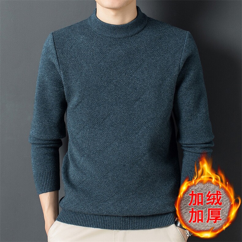 Z2626男士2023年秋冬新款长袖圆领针织衫休闲打底衫P70图片