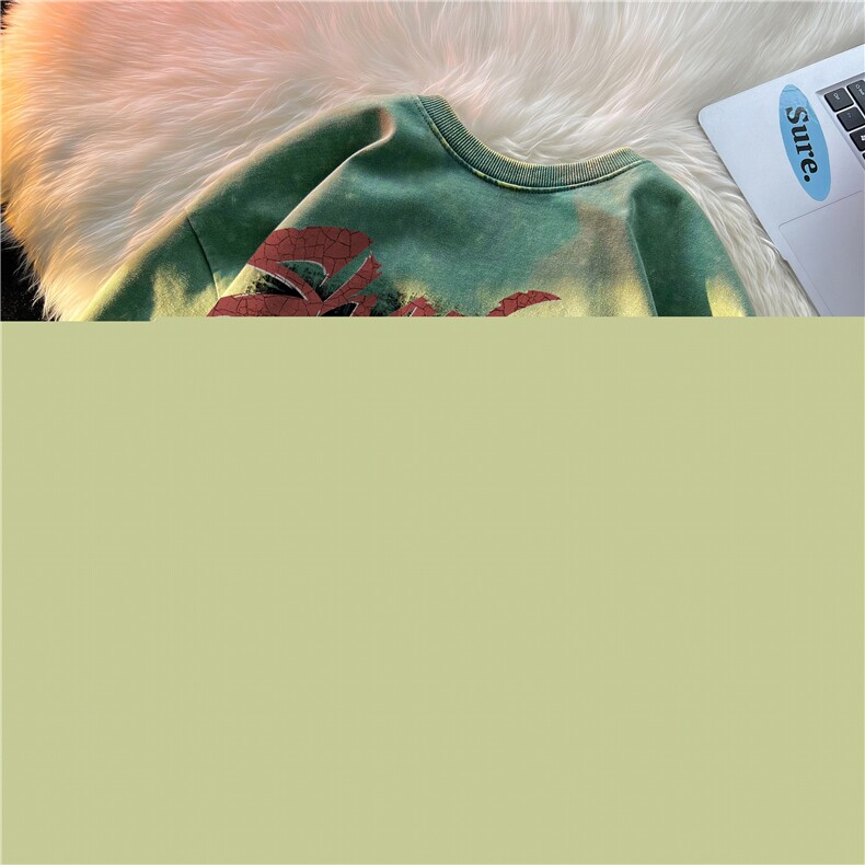 水洗做旧短袖美式复古街头潮牌印花t恤重磅中性XZ301B-JB4501-p35,男装T恤,星座301B