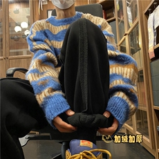 2023冬季新款加绒加厚中缝束脚卫裤休闲裤B315-K23495-P65控78，男装休闲裤，电商B315