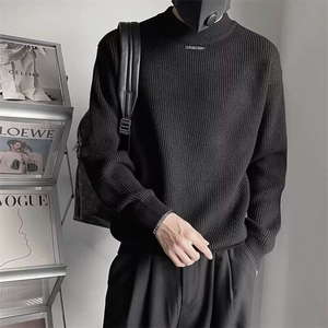 S603韩式毛衣男青年针织衫半高领打底衫新款潮牌长袖内搭衫图片