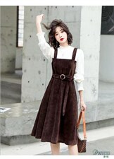 假两件连衣裙，女装连衣裙，博内歌特