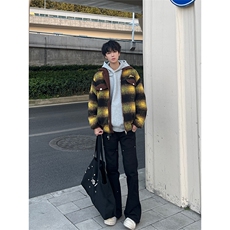 自家图不拿货cleanfit外套男毛呢撞色呢料夹克MJK01-P105，男装夹克，星座1007（原301D）