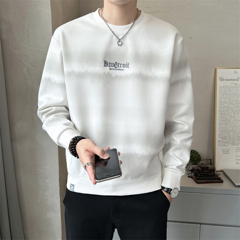 秋季新款圆领卫衣男套头印花帅气百搭上衣服潮流A329-V3332-P85,男装卫衣,电商A329