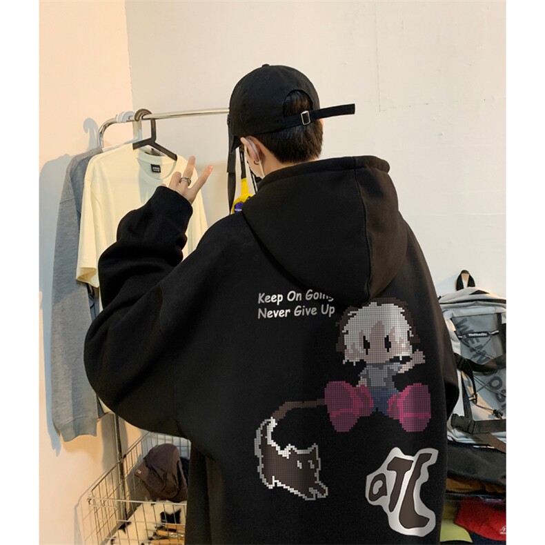 ！连帽圆领卫衣男装港风帽衫男LM160-P35,男装卫衣,电商B367