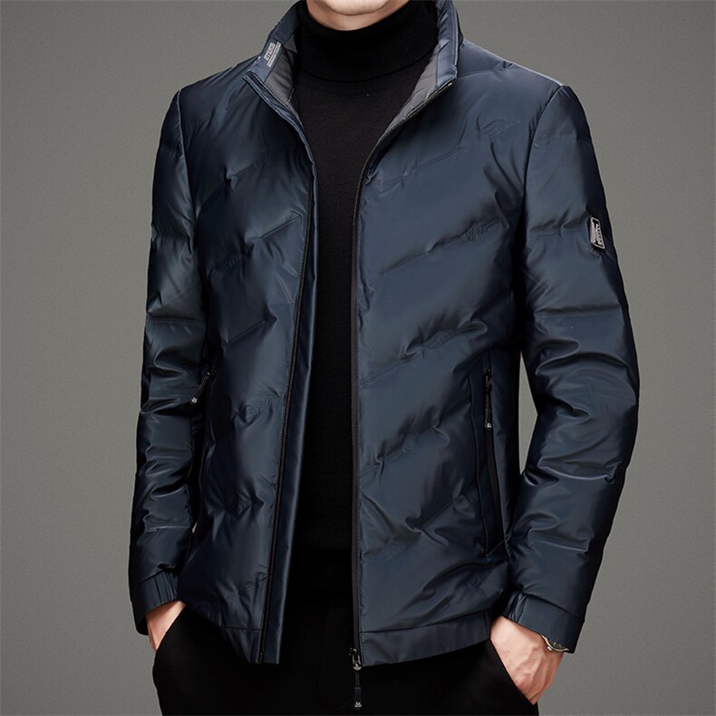 BAMJ-6092钱塘2020-2中年男士商务休闲简约冬季厚款羽绒服P190,男装羽绒服,钱塘207-2