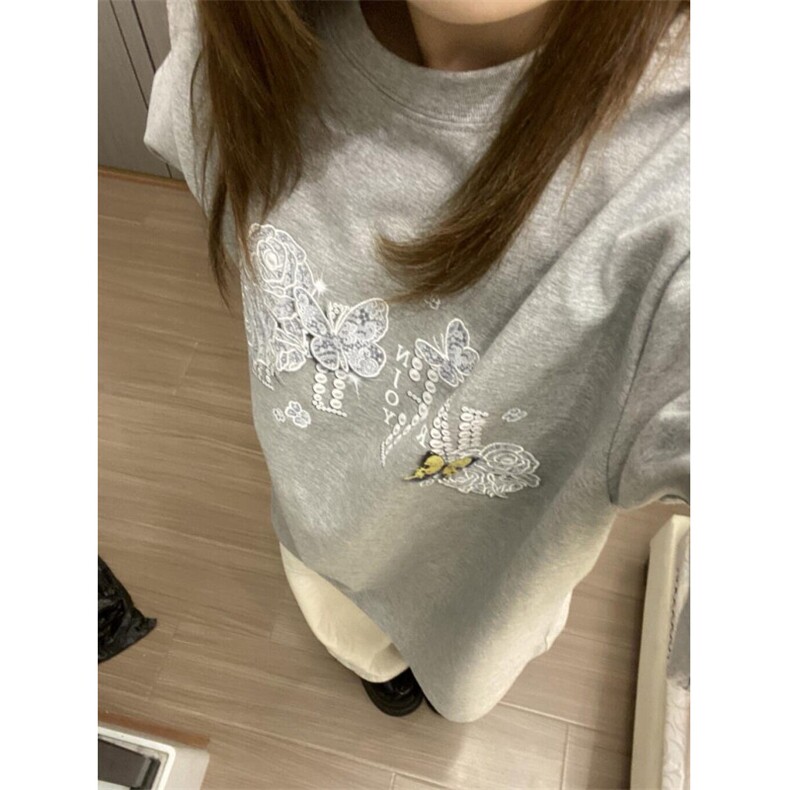 H0710-P35立体发泡2026新款休闲宽松短袖T恤女,男装T恤,星座617A-2