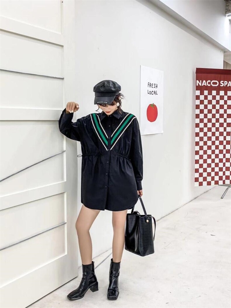 爱美欧现货，织带收腰衬衣，其它，爱美欧