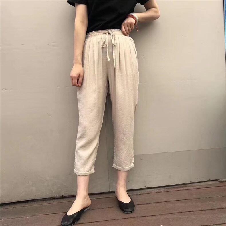 休闲牛仔卫裤，女装休闲裤，名欧淇淇