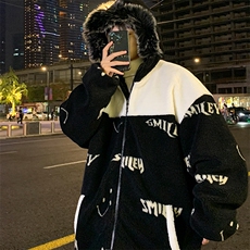 冬款加绒加厚棉衣羊羔绒潮流外套青少年ins男装MY107P105控价138，男装棉衣，电商A086