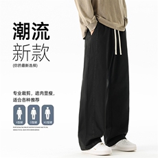 宽松直筒休闲裤男款春季2026新款裤子男士阔腿裤Z9991-P48，男装休闲裤，星座610（原A335）