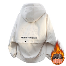 网红座山雕加绒加厚棉衣外套新款情侣连帽夹克A436-2539-P95，男装夹克，电商A436