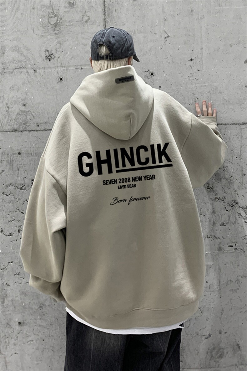 供抖音丶重磅高品棉350克排扣连帽GH卫衣LW6123-特p58控78,男装卫衣,星座508（原C305）