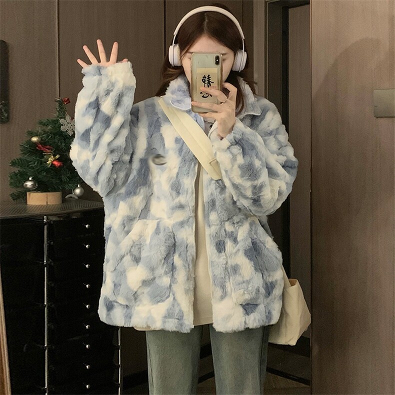C922-P120羊羔毛毛绒棉服秋冬季2025新款学生中长款加绒加厚外套,男装棉衣,星座911-2(原星座613-2）