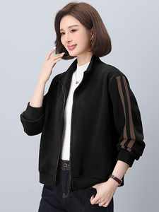 奥粒绒外套女秋冬装加绒卫衣2024年新款宽松大码妈妈休闲加厚开衫图片
