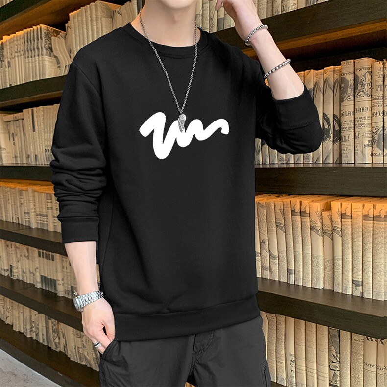 跑量卫衣男22秋季打底上衣潮流韩版宽松T恤时尚百搭长袖W167,男装卫衣,星座815-2