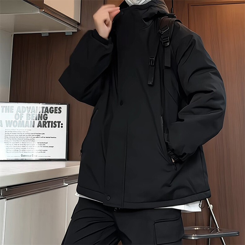 MY6170/P85冬季新款防水防风冲锋衣棉衣棉袄男宽松大码上衣外套,男装夹克,电商A141