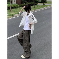 【网图】B221ins高品质多口袋休闲迷彩工装裤子LK24256-特P48控78，男装休闲裤，电商B221