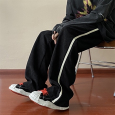 灯芯绒休闲裤男宽松休闲裤2022潮男百搭ins港风潮男裤K01707-P35，男装休闲裤，星座308B-1
