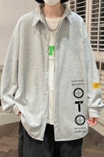 控58加厚加绒衬衫男大码长袖衬衣男外套HC79114-P38加绒款-P48，男装衬衫，电商A040