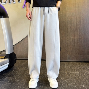 B340 K685 P5888 店主风小伙风春季新款百搭弯刀休闲裤卫裤图片