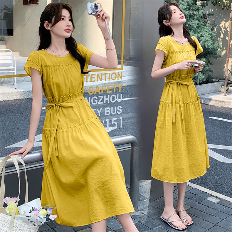 2026年夏季新款时尚潮流舒适飘逸大摆仙女多色连衣裙,女装连衣裙,心心服饰