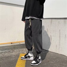 春秋季ins复古九分束脚牛仔裤男韩版潮流宽松潮牌直筒裤N690-P38图片
