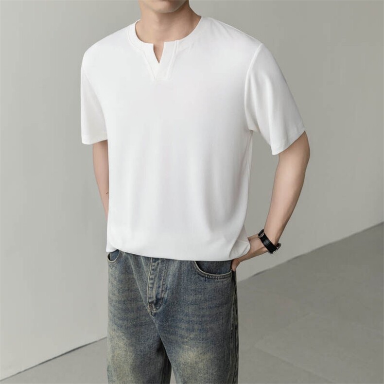 夏打底衫纯色百搭纯色圆领T恤短袖轻熟风A236-82557-特P33,男装T恤,电商A236