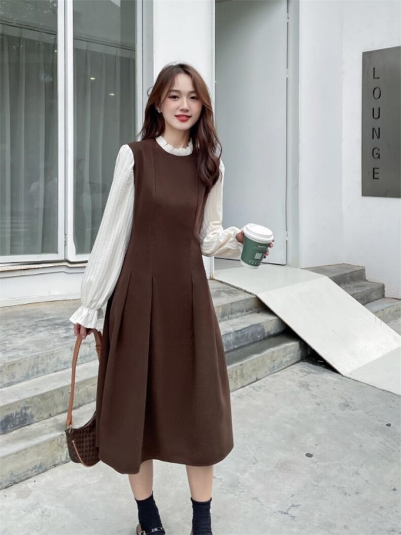 冬款现货内搭连衣裙，女装连衣裙，欧蔓意