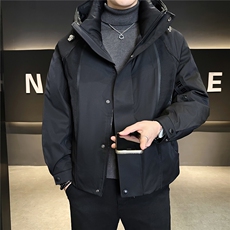 新标90鹅绒有报告户外冲锋衣羽绒服男A313-Y135575-P395，男装夹克，电商A313