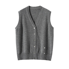 2025年秋季时尚百搭通勤简约休闲V领开衫马甲,女装马甲,轻暖羊绒, 2025年秋季时尚百搭通勤简约休闲V领开衫马甲,女装马甲,轻暖羊绒,