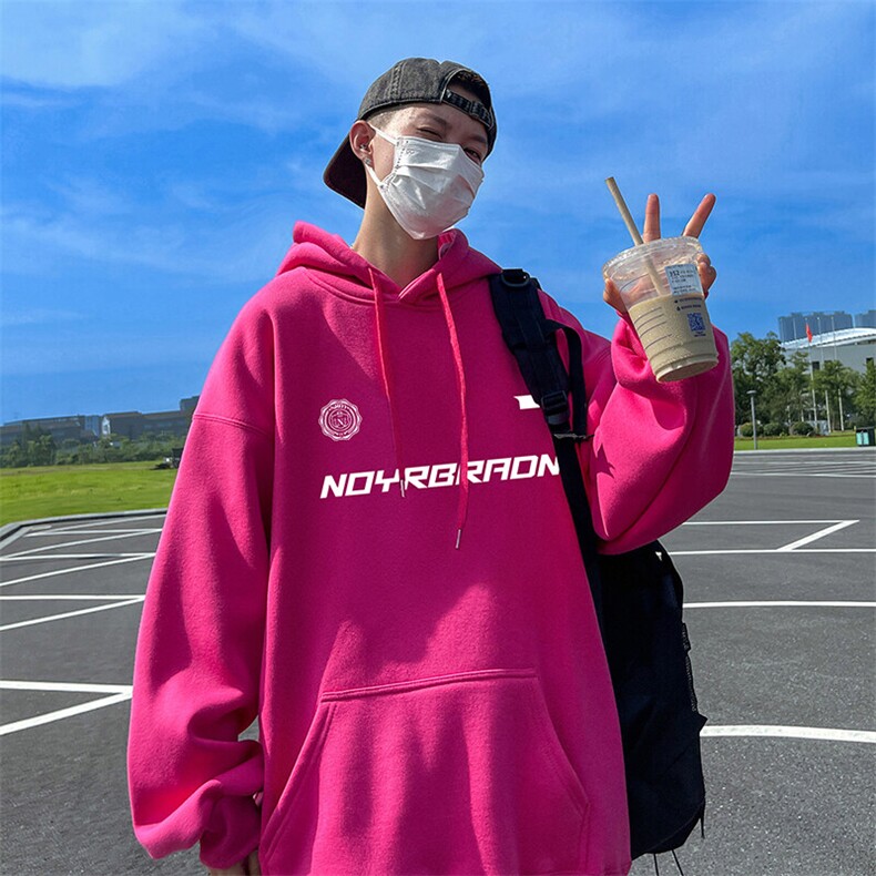 抖音得物供货可提供视频秋冬重磅美式宽松连帽卫衣DL2311,男装卫衣,电商A486