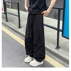 复古休闲裤新款美式直筒宽松潮流垂感潮牌长裤LJ799-p50加绒63，男装卫衣，星座1008
