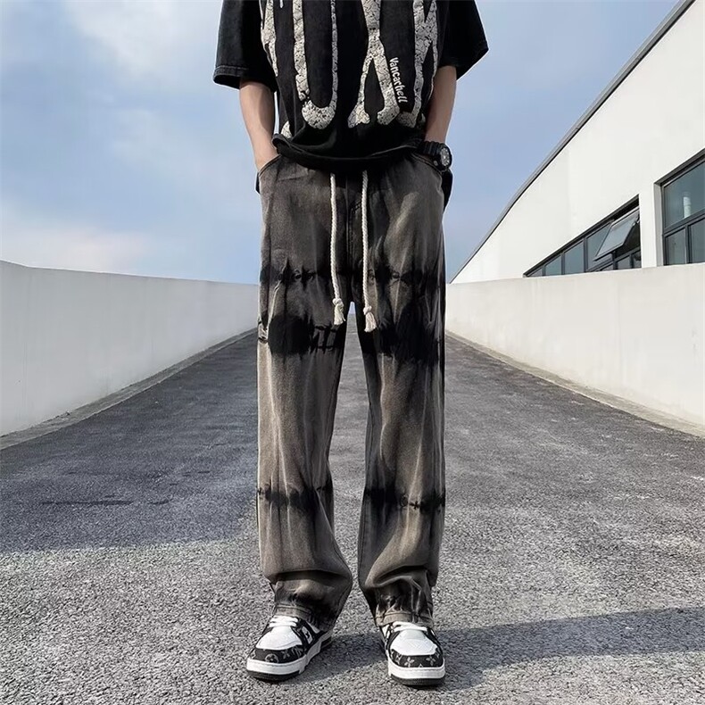 美式牛仔裤男春秋新款休闲直筒裤K671P42,男装牛仔裤,星座1116-2