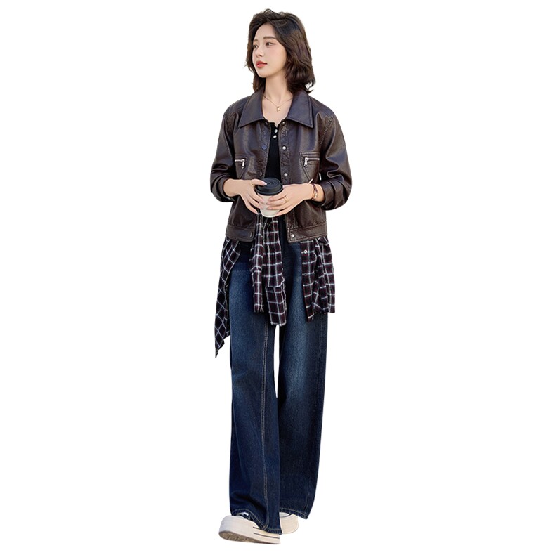 2025秋装新品2C256-106-P135-K208,女装皮衣,2C256