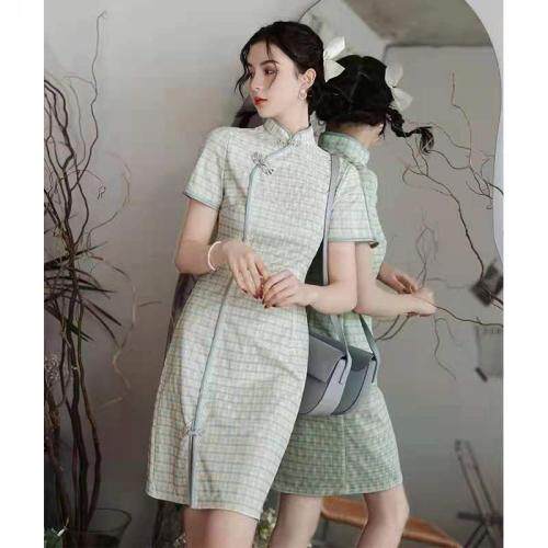 现货韩版旗袍，女装婚纱/旗袍/礼服，春语雨桐