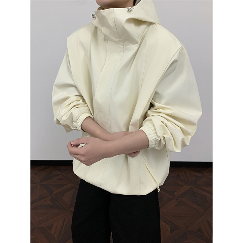 JK2606/P65春装新款现货连帽夹克男宽松大码潮流外套上衣,男装夹克,电商A141