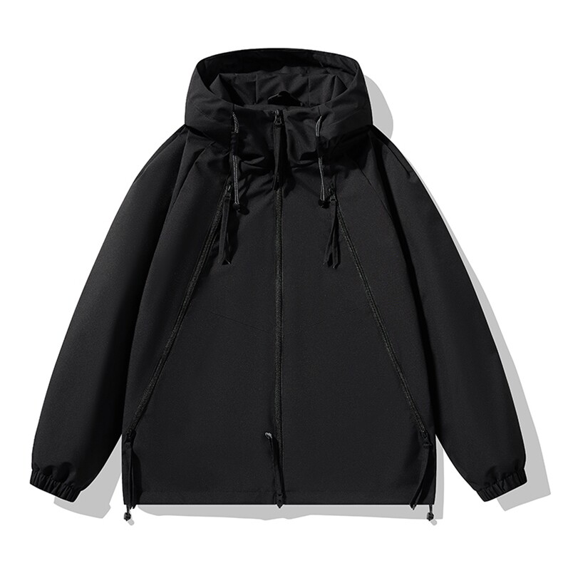 户外连帽冲锋衣情侣外套防风登山服夹克男平铺YHJK8826-P65,男装夹克,星座717