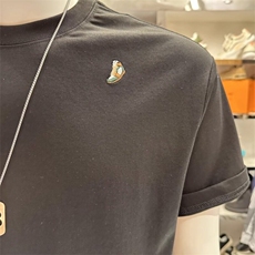 高端个性刺绣短袖t恤男潮牌潮流衣服2025夏季新款男士圆领半截袖，男装T恤，星座506A