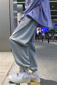 秋季港风大码时尚牛仔裤时尚百搭束脚裤 A125-2025-P50图片