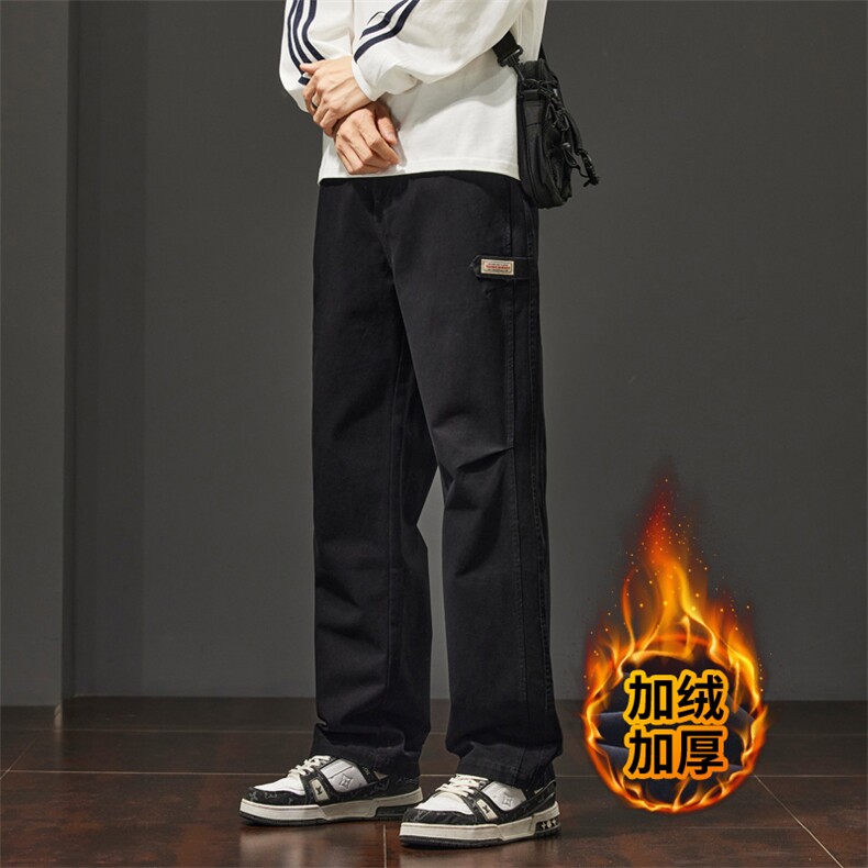 纯棉休闲裤男士宽松直筒阔腿裤潮流运动裤J8011-P45/加绒P55特批,女装休闲裤,星座509