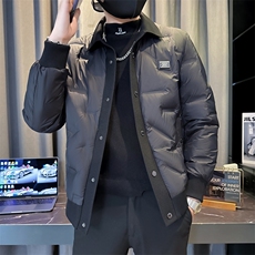 2025新款足货有报告冬季轻薄菱形格羽绒服潮高领外套YR2699，男装羽绒服，星座301B-2（原A443-1）